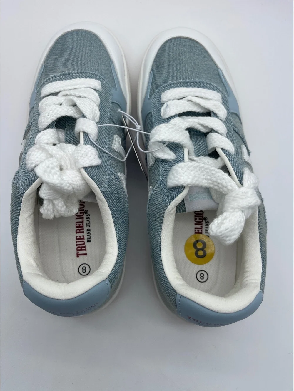 True Religion Ladies Denim Sneakers Size 8